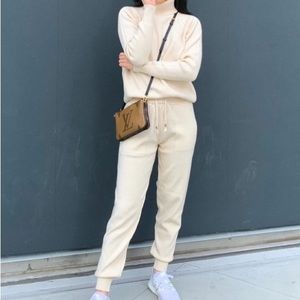 Ivory sweatsuit set